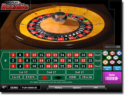 European roulette practice mode